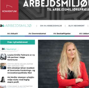 A4 Arbejdsmiljø – Nyhedsbrev og Website